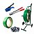 KIT PARA FITA DE ARQUEAR- ESTICADOR+ SELADOR+ CARRINHO DESENROLADOR + SELO+ FITA VERDE 16 MM - Imagem 1