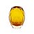 Vaso Vidro Decorativo Amarelo Diamante - Imagem 1