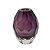 Vaso Vidro Decorativo Roxo Diamante - Imagem 1