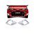 Par Aplique Cromado Farol De Neblina Toyota Yaris Sedan - Imagem 2