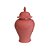 Pote Decorativo Cerâmica Com Tampa Rosa Pequeno Decoração - Imagem 1
