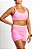 short colors rosa e branco - Imagem 1