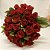 Buquê de 40 Rosas Vermelhas com Folhagem - Imagem 1