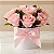 Box De Rosas Cor Rosa Com Folhagem - Imagem 2