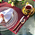 Jogo 6 Pratos Rasos Almoço Jantar De Cristal 28cm - Imagem 3