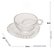 Conjunto 4 Xícaras e Pires Coração de Chá Café Chocolate 180ml - Imagem 5