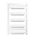 Identif Mf-W 9/5F Mc Neutral S/ Grav. Branco 1816280000 Weidmuller Conexel - Imagem 1