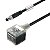 Plug P/ Valvula C/ Cabo E Conector Sail-Vsa-M8G-3-1.5U 1099760150 Weidmuller Conexel - Imagem 1