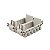 Porta Modul Hdc-Cr16-5B-2 Femea Cinz 1758530000 Weidmuller Conexel - Imagem 1
