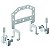 Suporte Para Contatos Hdc Hdc Grip Panel 6 Adapt 1444720000 Weidmuller Conexel - Imagem 1