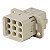 Tomada Hdc Hq 8 Fc 1919980000 Weidmuller Conexel - Imagem 1