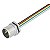 Cabo Com Conector Saie-7/8"S-4-0.2U-H 1292420000 Weidmuller Conexel - Imagem 1