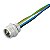 Cabo Com Conector Saie-7/8S-3-0.2U-Pg11 1292330000 Weidmuller Conexel - Imagem 1