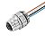 Cabo Com Conector Saie-M12B-4-0.5U-Fp-M16 1861190000 Weidmuller Conexel - Imagem 1