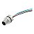 Cabo Com Conector Saie-M12S-5-0.5U-Fp-M16 1861170000 Weidmuller Conexel - Imagem 1