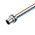 Cabo Com Conector Saie-M12S-5-0.5U-Pg9 1856120000 Weidmuller Conexel - Imagem 1