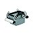 Carcaca Com Trava Hdc 10B Kbu 1M25G 1021250000 Weidmuller Conexel - Imagem 1