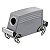Carcaca Hdc 64D Tsbo 1Pg29G 1661960000 Weidmuller Conexel - Imagem 1