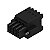 Conector B2Cf 3.50/08/180F Sn Bk Bx 1277880000 Weidmuller Conexel - Imagem 1