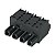 Conector Blf 7.62Hp/03/180 Sn Bk Bx 1043840000 Weidmuller Conexel - Imagem 1