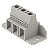 Conector Lxb 15.00/ 3/ 90 4.5Mm Cinz 1783720000 Weidmuller Conexel - Imagem 1