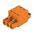 Conector Pcb Tomada Blf 5.00/03/180 Sn Or Bx 1017870000 Weidmuller Conexel - Imagem 1