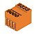 Conector Pci Tomada Sld 5.08/08/90G 3.2Sn Or Bx 1601810000 Weidmuller Conexel - Imagem 1