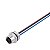 Conector Plug-In Saie-M12B-4-0.5U P9 0.75 1353780000 Weidmuller Conexel - Imagem 1
