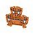 Conector Wdk 2.5 /35 Pa Laranja-400V 1021560000 Weidmuller Conexel - Imagem 1