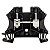 Conector Wdu 10 Preto 1020310000 Weidmuller Conexel - Imagem 1