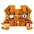 Conector Wdu 4/35 Pa Laranja 1036760000 Weidmuller Conexel - Imagem 1
