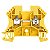 Conector Wdu 4/35 Wemid Amarelo 1020120000 Weidmuller Conexel - Imagem 1