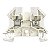 Conector Wdu 4/35 Wemid Branco 1036700000 Weidmuller Conexel - Imagem 1