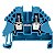 Conector Wdu 4N/35 Wemid Azul Zqv 1042680000 Weidmuller Conexel - Imagem 1
