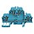Conector Zdk 2.5 Bl Wemid Azul 1678630000 Weidmuller Conexel - Imagem 1