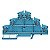 Conector Zdld 2.5-2N Wemid Azul 1782310000 Weidmuller Conexel - Imagem 1