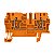 Conector Zdu 2.5 Laranja 1636780000 Weidmuller Conexel - Imagem 1