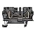 Conector Zdu 2.5 Wemid Preto 1683330000 Weidmuller Conexel - Imagem 1