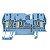 Conector Zdu 2.5/3An Wemid Azul 1608550000 Weidmuller Conexel - Imagem 1