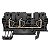 Conector Zdu 2.5/3An Wemid Preto 1683410000 Weidmuller Conexel - Imagem 1