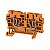 Conector Zdu 4 Laranja 1636830000 Weidmuller Conexel - Imagem 1