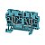Conector Zdu 4 Wemid Azul 1632060000 Weidmuller Conexel - Imagem 1