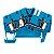 Conector Zdu 4-2/3An Wemid Azul 1770860000 Weidmuller Conexel - Imagem 1