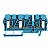 Conector Zdu 6/3An Wemid Azul 7907420000 Weidmuller Conexel - Imagem 1