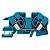 Conector Zdu10/S Azul 1739550000 Weidmuller Conexel - Imagem 1