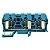 Conector Zdu16/3An Wemid Azul 1768330000 Weidmuller Conexel - Imagem 1