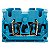 Conector Zdub 2.5-2/4An/Dm Wemi Azul 1704550000 Weidmuller Conexel - Imagem 1