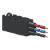 Microrutor Miniatura Protegido 6A Contato Na+Nf Atuador Pino, 3 Cabos De Ligação 18 Awg, Na Azul, Nf Vermelho, Pc Preto, MVP6AW Kap - Imagem 1