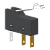 Microrutor Subminiatura 5A, 1Na+1Nf, Alavanca Rígida Curta Com Rolete Simulado, Terminal Faston 2,8X0,5Mm MM1D2EF Kap - Imagem 1