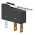 Microrutor Subminiatura 5A, 1Na+1Nf, Alavanca Rígida, Terminal Faston 2,8X0,5Mm MM1G3NF Kap - Imagem 1